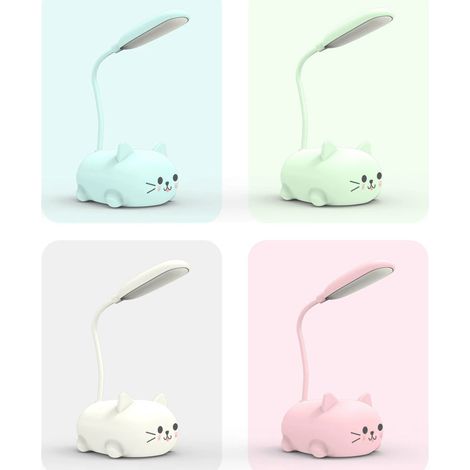 4er-Pack Leselampen für Kätzchen, per USB wiederaufladbare, faltbare Schreibtischlampe für Haustiere, die Lesen lernen und das Sehvermögen schützen (1/5)