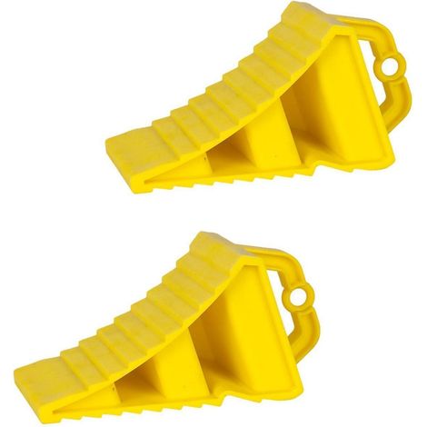 2er-Pack Unterlegkeile mit Griffen – rutschfest, für Auto, Wohnwagen, Wohnmobil, Anhänger (1/5)