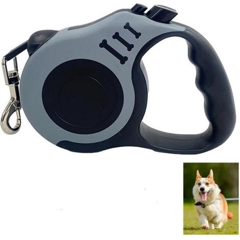 Laisse Enrouleur pour Gros Chien,Laisse Rétractable pour Chien de 3 Mètres,Laisse Chien Enroleur pour Le Dressage et Le Promenade (1/4)
