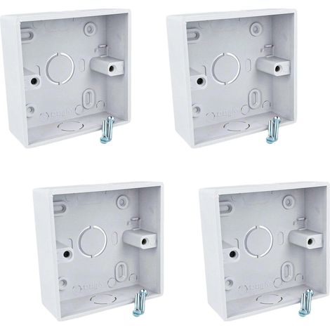 86 x 86 mm, Chinese standard style, ideal for touchscreen thermostats, made of plastic (86 x 86 x 33 mm) (1/4)