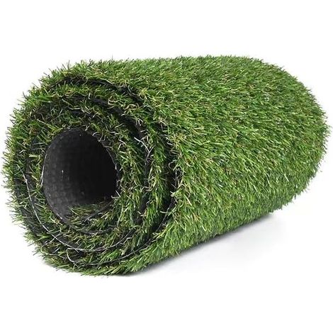 Gazon Synthétique - 10x1 m - Polyéthylène Vert - Drainant PP - Résistant UV Animaux - Épaisseur 30 mm (1/5)