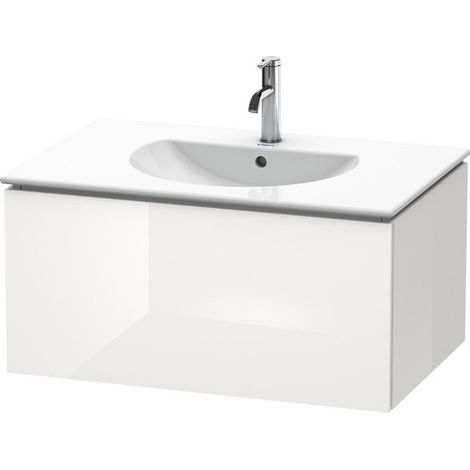 Mobile lavabo L-CUBE 534x820x400mm bianco lucido mancanza