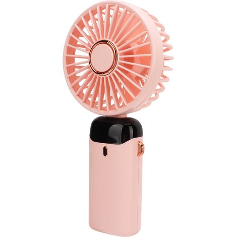 Ventilateur de cou 5 vitesses, puissant flux d'air, indicateur LED batterie, mains libres, rechargeable USB, pour bureau voyage maison