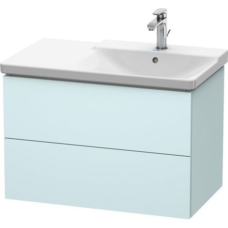 Mobile lavabo L-CUBE 820x481x555mm Azzurro opaco