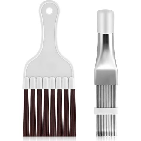 Lot De 2 Peignes De Nettoyage À Lamelles Pour Sèche-Linge - En Acier Inoxydable - Pour Climatisation, Radiateurs