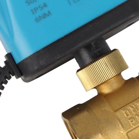 Vanne motorisée 2 voies DN25 DC12-24V, équipement hydraulique industriel, normalement fermée, accessoire (1/3)