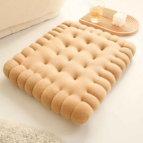 Coussin Au Sol - Rectangulaire 50x40x8 Cm - Velours Court Et Doublure Coton - Pour Salon Chambre Balcon Méditation Lecture - 1 Pièce (1/3)