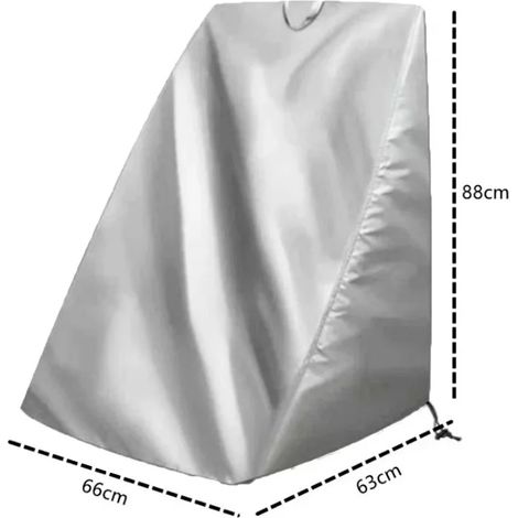 (Argent, 66 x 63 x 88 cm) Housse de protection étanche à l'eau et à la poussière pour enrouleur de tuyau d'arrosage