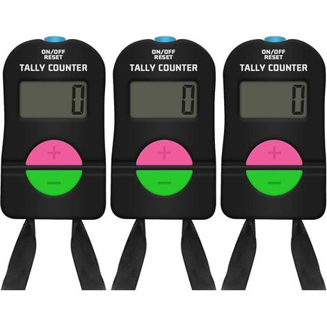 BelleRise - Compteur électronique manuel numérique avec cordon, modèle addition/soustraction pour course à pied, golf et football. (1/5)