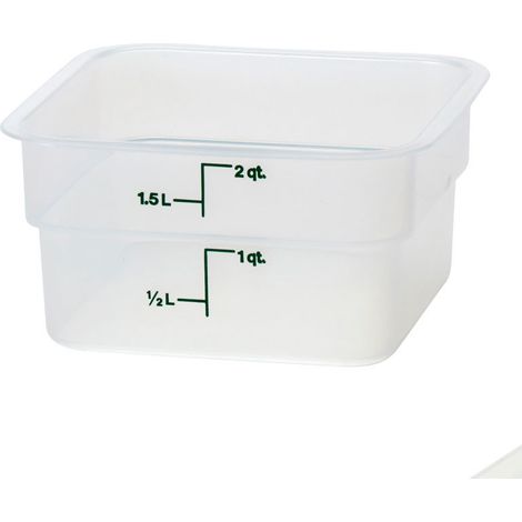 Boîte à provisions carrée Camsquare - 18.5x18.5x10 cm - Lot de 6 - Cambro