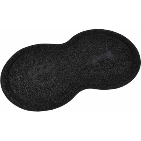 Tapis Repas pour Chien & Chat "Double" 46cm Noir