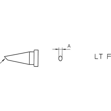 Weller LT-F Punta para soldador 1,2 mm forma biselada