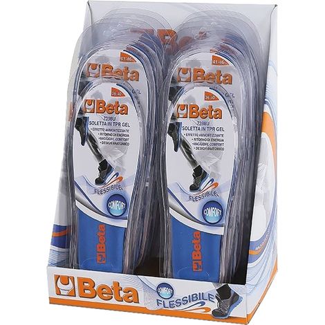 ESPOSITORE SOLETTE PER CALZATURE mis. 36/40 (2 cp) + 41/46 (8 cp)  - BETA