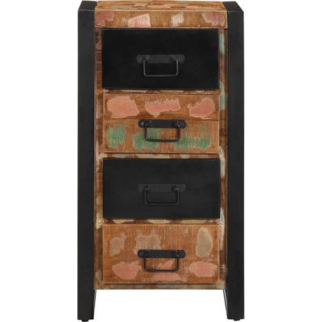 Maison Exclusive - Armoire à tiroir multicolore 40x40x90 cm bois de récupération (1/5)