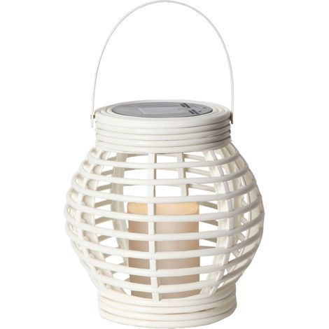 Star Trading Lanterne solaire Rotang, extérieur, blanc (1/4)