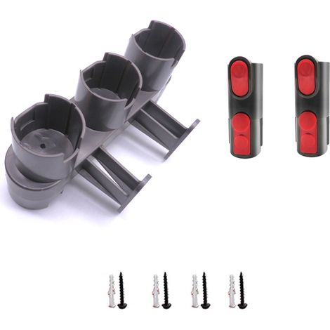 Support Mural avec 2 Adaptateurs pour Aspirateur Dyson V7 / V8 / V10 (1/5)