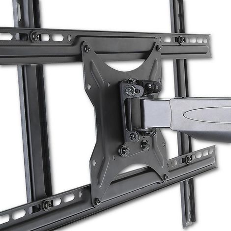TECHLY Supporto a Muro Ultra Slim per TV LED LCD 40-65'' Full Motion Nero (1/5)