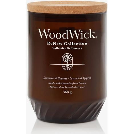 Duftkerze Woodwick ReNew Holzdocht recyceltes Glas