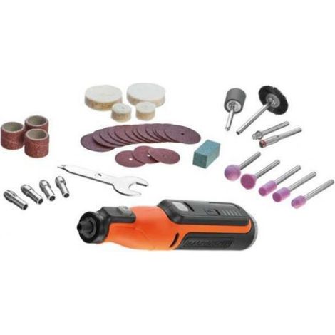 Black+Decker BCRT8I-XJ Herramienta multifunción inalámbrica negra