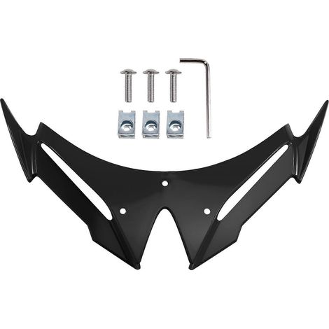 Adorno de nariz de guardabarros delantero de motocicleta para KAWASAKI NINJA500 NINJA 500 2024-2025 Deflector de aire Downforce,B (1/5)