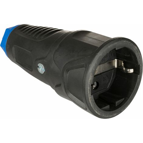 Base Aria in Gomma 16A 250V t/tl IP20 4.8mm Nero Solera 17 (1/2)