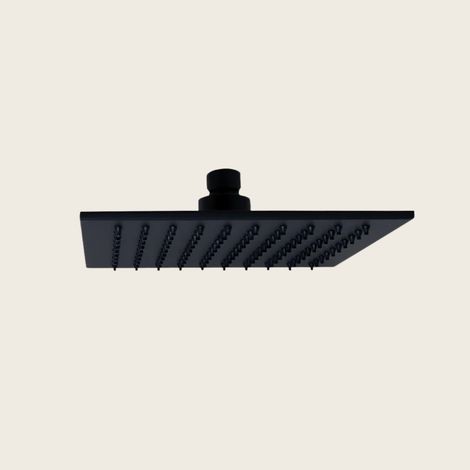 Exagonshop Soffione 20x20 doccia Smart quadro nero opaco