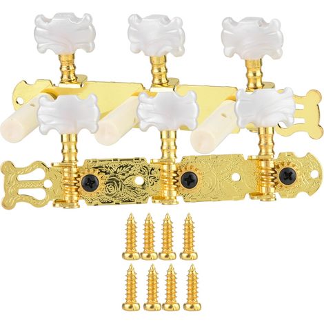 Bouton de corde de piano classique plaqué or en forme de fleur GC301 (1/5)