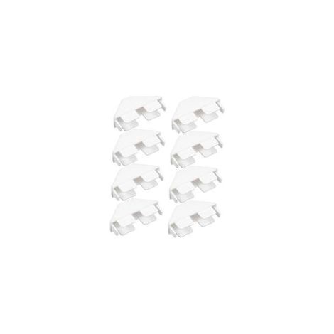 8 Pièces Chapeau De Clôture Accessoires Pour Poteaux De Clôture Capuchons De Poteaux De Garde-corps Support De Poteau De Clôture Capuchons De Poteau De Pont Pvc Blanche 7.642.2cm (1/5)