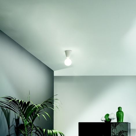 Lampada faretto da interno 12x12 cm FOG in alluminio verniciato Bianco (1/2)