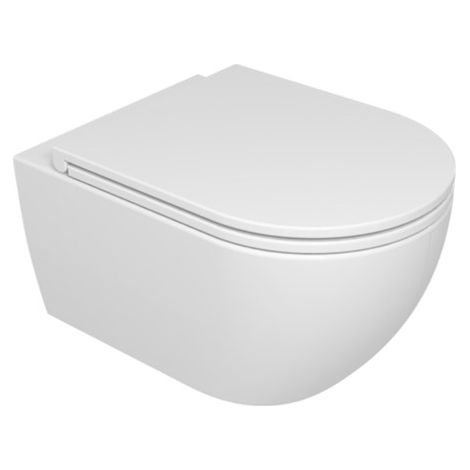 Water Like sospeso senza brida (rimless) cm. 52,5x36 bianco (1/3)