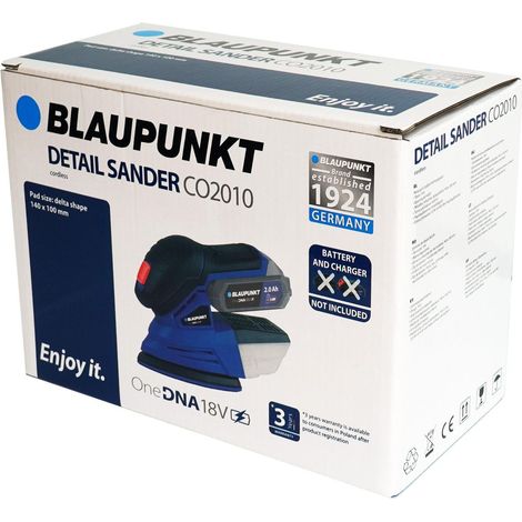 Blaupunkt CO2010 Lijadora delta inalámbrica 18V ergonómica
