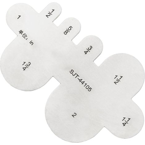 Instrument de mesure de ceinture de marquage transparent de haute précision en acier inoxydable avec trou rond - Outil de mesure de haute précision (1/5)