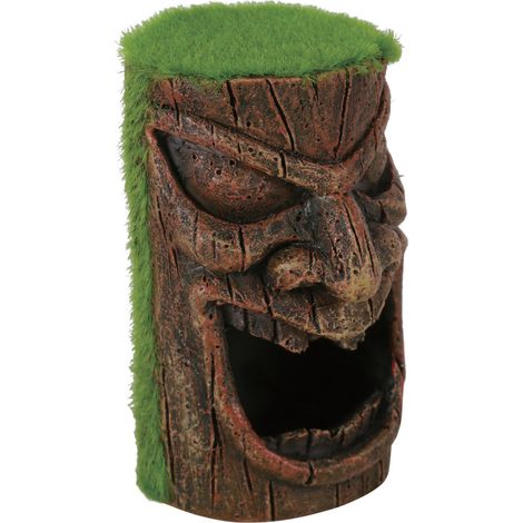 Totem tête ki pouss. 4.5 x 5.1 x 7.9 cm. décoration aquarium. - zolux