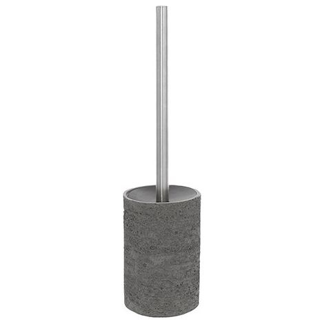 Portascopino grigio linea Arizona in poliresina design moderno Feridras