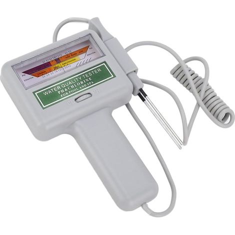Testeur de Chlore PH Portable Digita Testeur de Qualité de l'eau Testeur d'eau Compteur de Chlore Piscine Spa Moniteur de Qualité de l'eau Vérificateur (1/5)