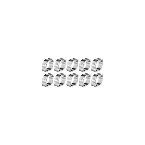 10 fascette stringitubo regolabili in acciaio inox (11-13 mm) - Crezuo