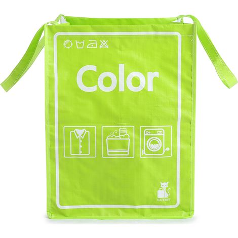 Panier À Linge Pliable - Boîte De Rangement Pour Jouets Et Vêtements - Organisateur Domestique Robuste Avec Poignées - Vert - 1 Pièce (1/5)