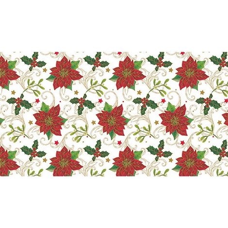 Tovagliato In Pvc Fantastik Linea Natalizia 847-3 Rotolo Cm.140 (H) X 20 Mt (L)