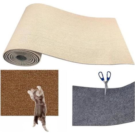 Tapis Griffoir pour Chat, 200 40cm Tapis Griffoir pour Chat Auto-Adhésif, Climbing Cat Scratcher,DIY Trimmable Chats Grattoir - sh (1/4)
