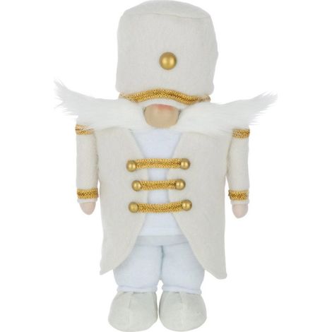 Statuette Déco "Soldat" 43cm Blanc & Or (1/2)
