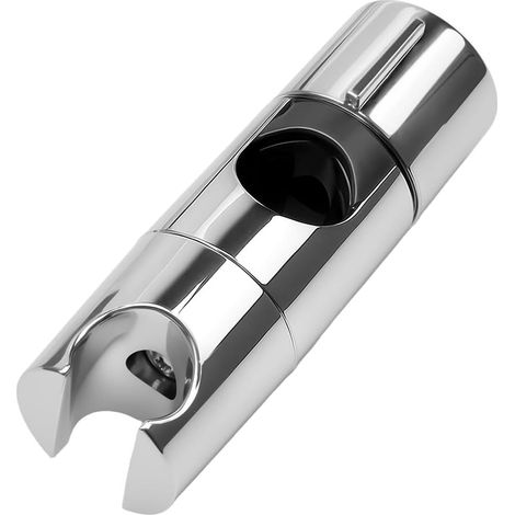 Support Pommeau de Douche 25 mm, Support Douchette en ABS Chromé Résistant, Fixation Facile pour Barre de Douche, Accessoire Pratique pour Salle de Bain (1/5)