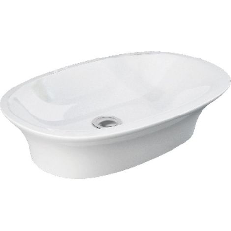 LAVABO SENSATION DA APPOGGIO OVALE L. 60 cm senza troppo pieno