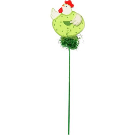 Gallina de madera en una cima, verde Pascua (1/2)