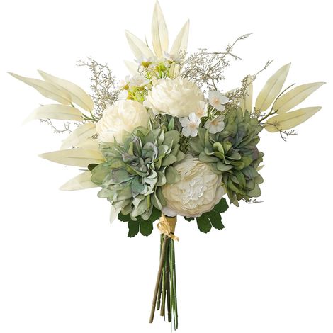 Fausses Fleurs Artificielles Fleur De Soie Bouquet de Mariage Artificiel Bouquet de Fleurs de Dahlia Arrangement Floral pour Centres de Table Décor de Fête à la Maison (1/5)