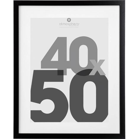 Portafoto in legno Eva nero 40x50cm - Atmosphera créateur d'intérieur
