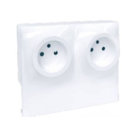 Cadre adaptateur moulure 2 postes - DUNE Hauteur max 22mm