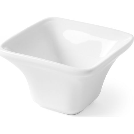 Cuenco para aperitivos Cuadrado TAPAS MINI, porcelana, juego de 6 - Hendi 784419 (1/2)