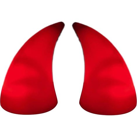 Cornes de casque, cornes du diable pour casque - Décor de cornes de chapeau de moto collantes avec lumière  Cornes décoratives d'accessoires réutilisables, fixation de chapeau rigide de fête pour noë (1/5)