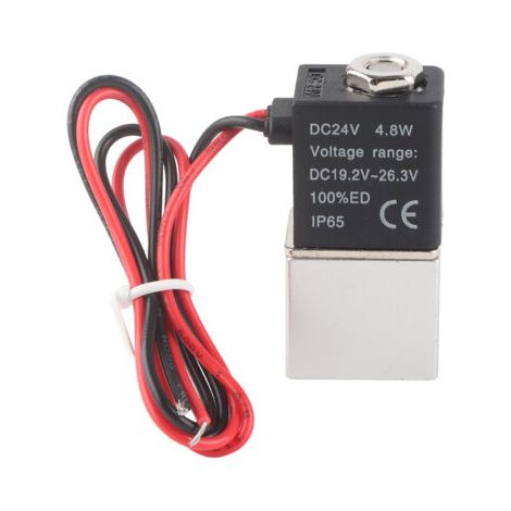24-V-DC-Magnetventil mit schneller Ansprechzeit, 2-Wege-Anschluss für Luft, Wasser und Öl, G1/4 (1/5)