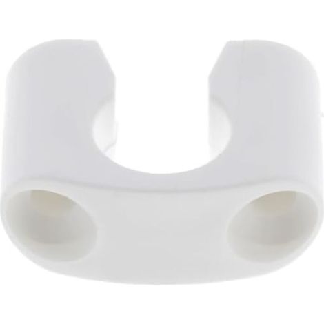 Lacet espagnolette collier en U en plastique blanc entraxe 36mm Volet Battant Fenêtre Butée Maintien (1/3)